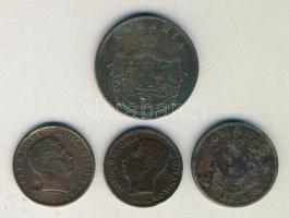 Románia 1867. 10B + 1924. 6L + 1930. 10L + 1946. 2000L Br T:3 ph