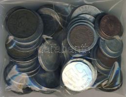 Románia kis fémpénz tétel, összesen 65db pénzérme T:vegyes