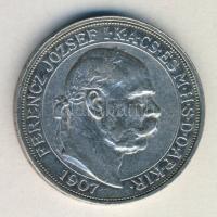 1907. 5K Ag "Koronázási évforduló" "BIZALMAM..." peremirat T:2