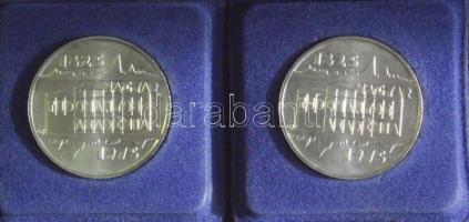 1975. 200Ft Ag "MTA" (2x) mindkettő díszdobozban T:BU