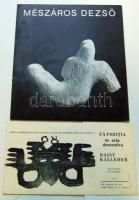 1970 MÉszáros Dezső szobrász dedikált kiállítási katalógusa