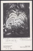 1976 Riez Adalbert festőművész dedikált kiállítási katalógusa