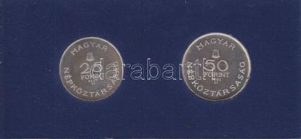1961. 25Ft Ag + 50Ft Ag "Bartók Béla" T:P Eredeti MNB plasztiktokban!