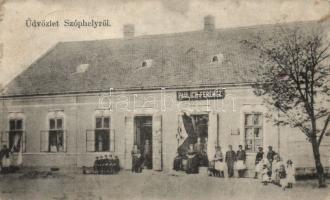 Széphely (Szóphely) the shop of Ferenc Paulich (Rb)