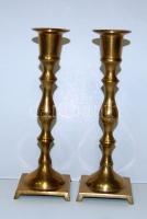 2 db réz gyertyatartó 17 cm