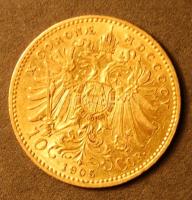 Ausztria 1905. 10K Au 3,387g T:2