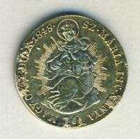 1848KB. 10Kr Ag aranyozva T:2 aranyozási hibákkal!