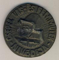 "Csepel Vas- és Fémművek" nívódíja nagyalakú Br emlékplakett T:2