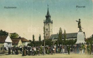 Hajdúnánás Piac tér Horovitz Gyula könyv- és papírkereskedésével (cut)