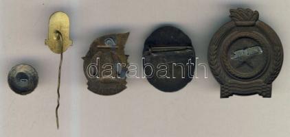 Magyar Nők Demokratikus Szövetségének 10 éves fennállása alkalmából kiadott Br kitűző + 1950. MHK ki...