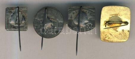 3db jelvény: Tihany, Veszprém és Balatonfüred + Miskolci Film Fesztivál kitűző T:2