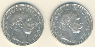 1914-1915. 1K (2x) Ag "Ferenc József" T:2,2-