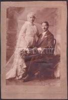 cca 1900  5 db klf keményhátú divatfotó