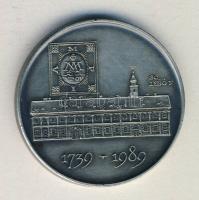 1989. 250 éves a Mosonmagyaróvári Kossuth Lajos Gimnázium ffém emlékérem T:1