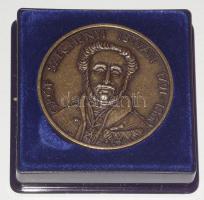 1996. "Gróf Széchenyi István - 150 éves a balatoni gőzhajózás" piefort Br emlékérem T:1 dísztokban