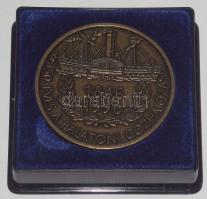1996. "Gróf Széchenyi István - 150 éves a balatoni gőzhajózás" piefort Br emlékérem T:1 dí...