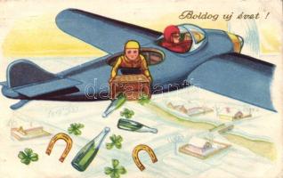 New Year aeroplane (EB)