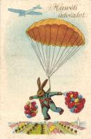 Easter parachute, rabbit (fl)