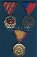 1964. Munkásőr Emlékérem Br T:2 + DN "Honvédelmi Érdemérem-10 éves" kitüntetés, szalaggal + A Haza Szolgálatáért Érdemérem arany fokozata T:2