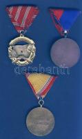 1964. Munkásőr Emlékérem Br T:2 + DN "Honvédelmi Érdemérem-10 éves" kitüntetés, szalaggal ...