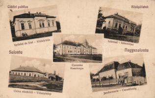 Nagyszalonta with power plant, military barracks and gendarmerie station