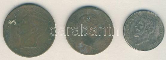 Románia 1912. 1L Ag + 1945. 500L I. Mihály + 1947. 10.000L T:3+,3