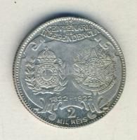 Brazília 1922. 2000R Ag "Függetlenség" T:2-