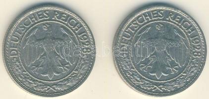 Német Birodalom/Weimari Köztársaság 1928a 50pf (2x) T:2
