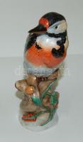Kézzel festett Herendi porcelán harkály 22 cm hibátlan állapotban / Handpainted Herendi chinaware woodpecker figure 22 cm flawless condition