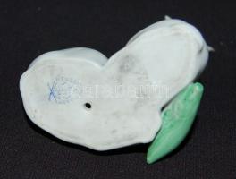 Kézzel festett Herendi porcelán nyulak 9 cm / Handpainted Herendi chinaware figure 9 cm