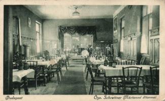 Budapest VII. Özv. Schrettner Mártonné vendéglője (fa)