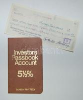 30 db régi családi fotó és egy lejárt bankbetétkönyv csekkel