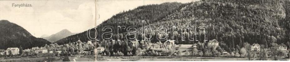 Fenyőháza panoramacard (fa)