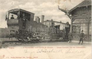 Tátra Csorba-tó cogwheel railway station (cut)