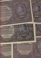 Lengyelország 1919.8.23. 1000M (44x) közte színváltozattal és eltérő szériával T:I,I-,II