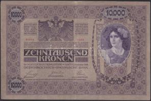 1918. 10.000K bélyegzés nélkül! T:III kis szakadás R!