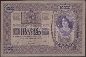 1918. 10.000K bélyegzés nélkül! T:III kis szakadás R!
