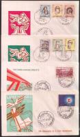1966/1968 4 FDC-s, 1966/1968 4 db FDC, 1966/1968 4 FDC