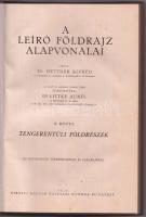 1925/26 Hettner-Littke: Világföldrajz I-II. kötet, Európa és a Tengerentúl, Királyi Magyar Egyetemi ...