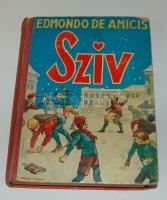Edmondo de Amicis: Szív - könyv az ifjúság számára, Nova Kiadó, Bp., fordította Gáspár Miklós, Pályi Jenő rajzaival, félvászon kötésben, viseltes állapotban