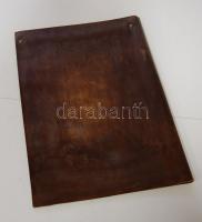 Eredeti bőrdíszműves irattartó belül finom  szarvasbőrrel 21x30 cm