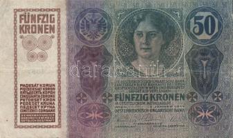 1914. 50K főtípus, felülbélyegzés nélkül (2x) T:III