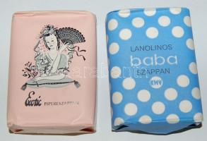 cca 1980 Eredeti, bontatlan, Exotic és Baba szappanok / Original vintage soaps