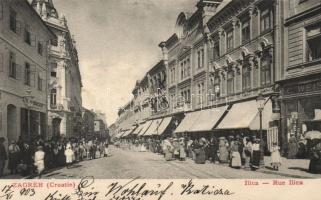 Zagreb Ilica street with hotel