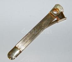 Dekoratív nagyméretű aranyozott szivarvágó 15 cm