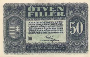 1920. 50f (3x) T:I,I-