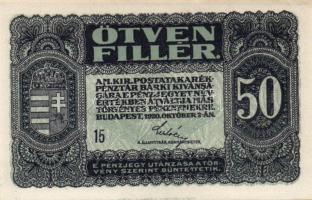 1920. 50f (3x) T:I,I-