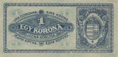 1920. 1K (4x) piros + rozsdavörös sorozat T:I,I-,II (egyiken apró beszakadás)