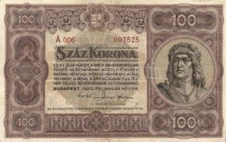 1920. 100K "Orell Füssli Zürich" számozás színe eltérő T:II-/III+