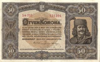 1920. 50K "Orell Füssli Zürich" T:III+